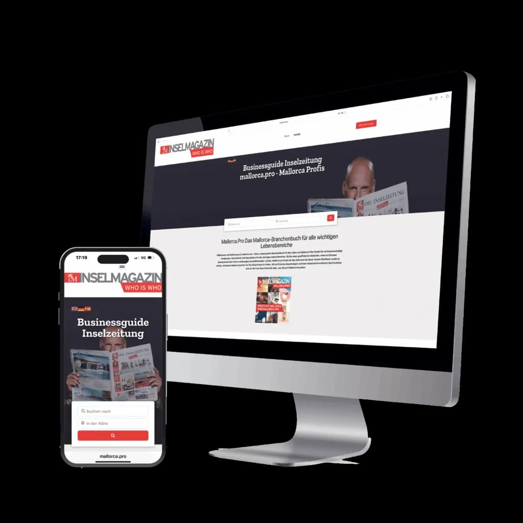 Die Inselmagazin Mallorca.pro Branchenbuch ein Produkt der Mediagroup Balear - Mediagroup Balear